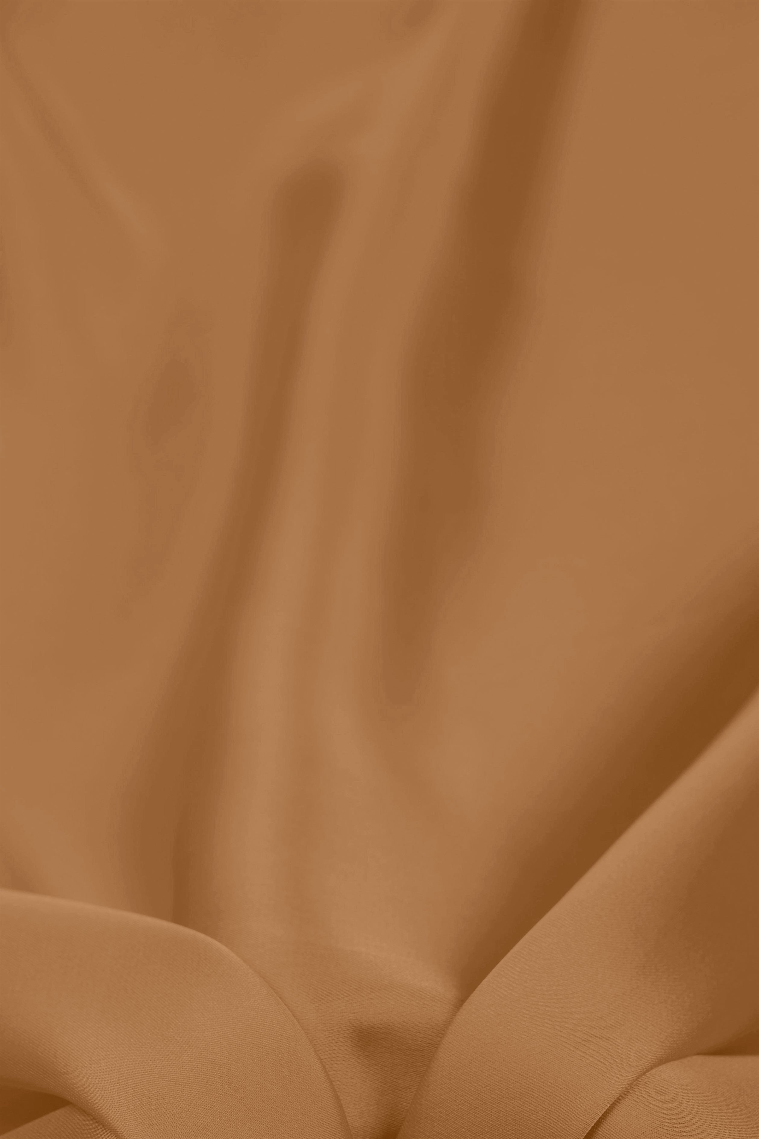 Dark Biege Plain Dyed Satin Georgette Fabric