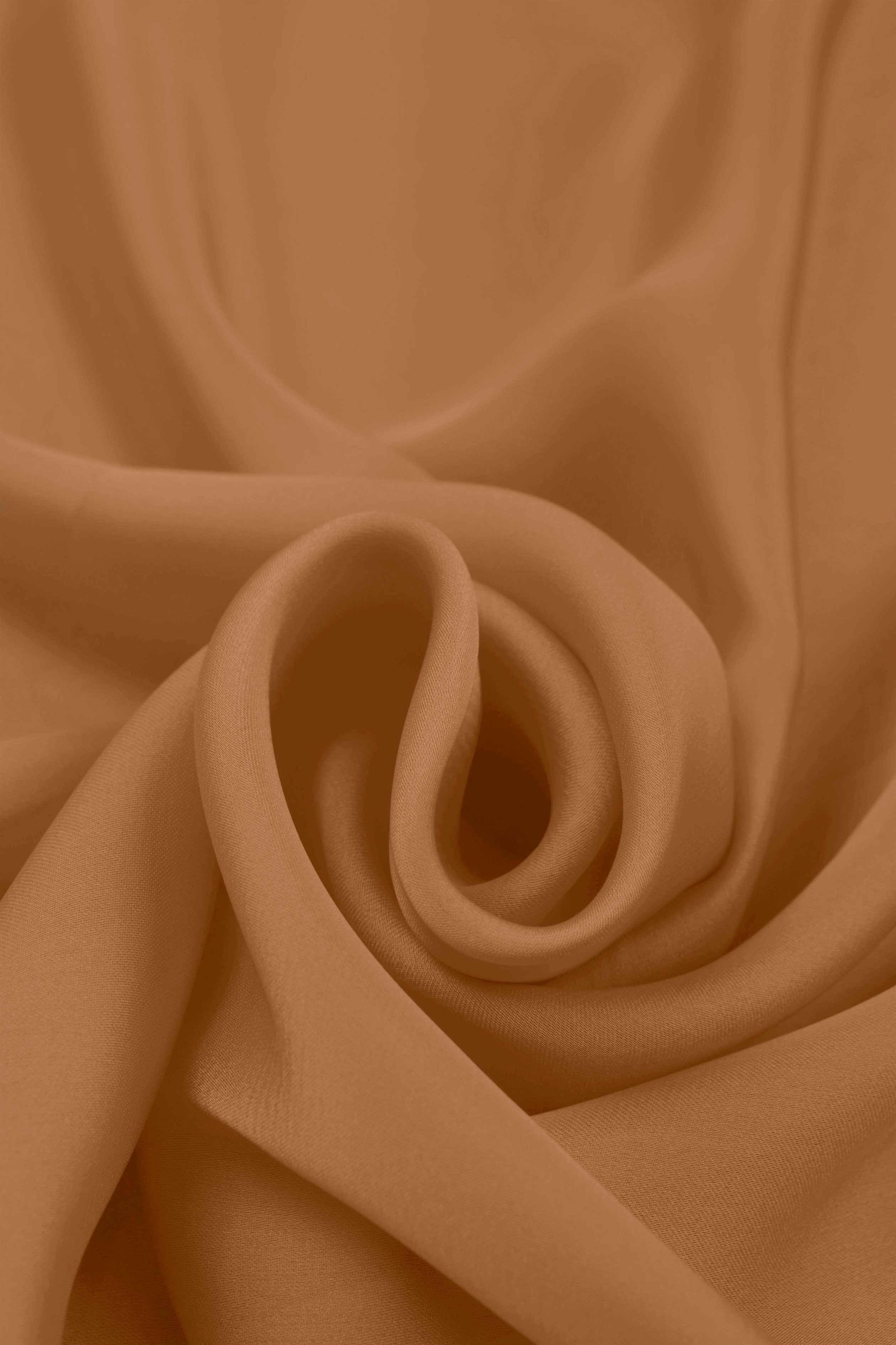 Dark Biege Plain Dyed Satin Georgette Fabric