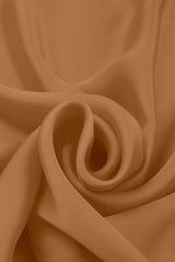 Dark Biege Plain Dyed Satin Georgette Fabric