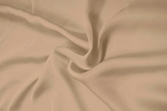 Dark Bonewhite Plain Dyed Satin Georgette Fabric