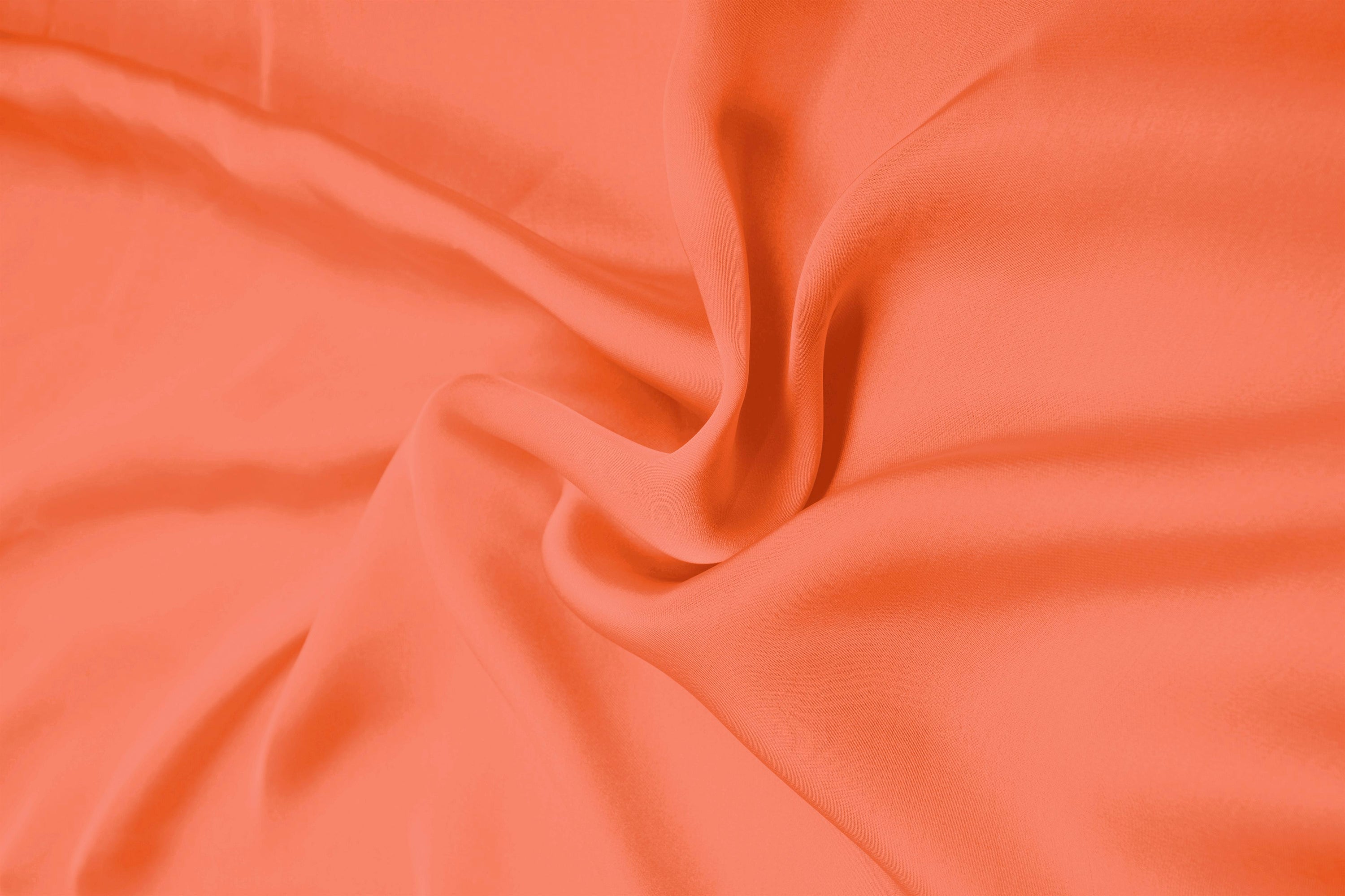 Dark Peach Plain Dyed Satin Georgette Fabric