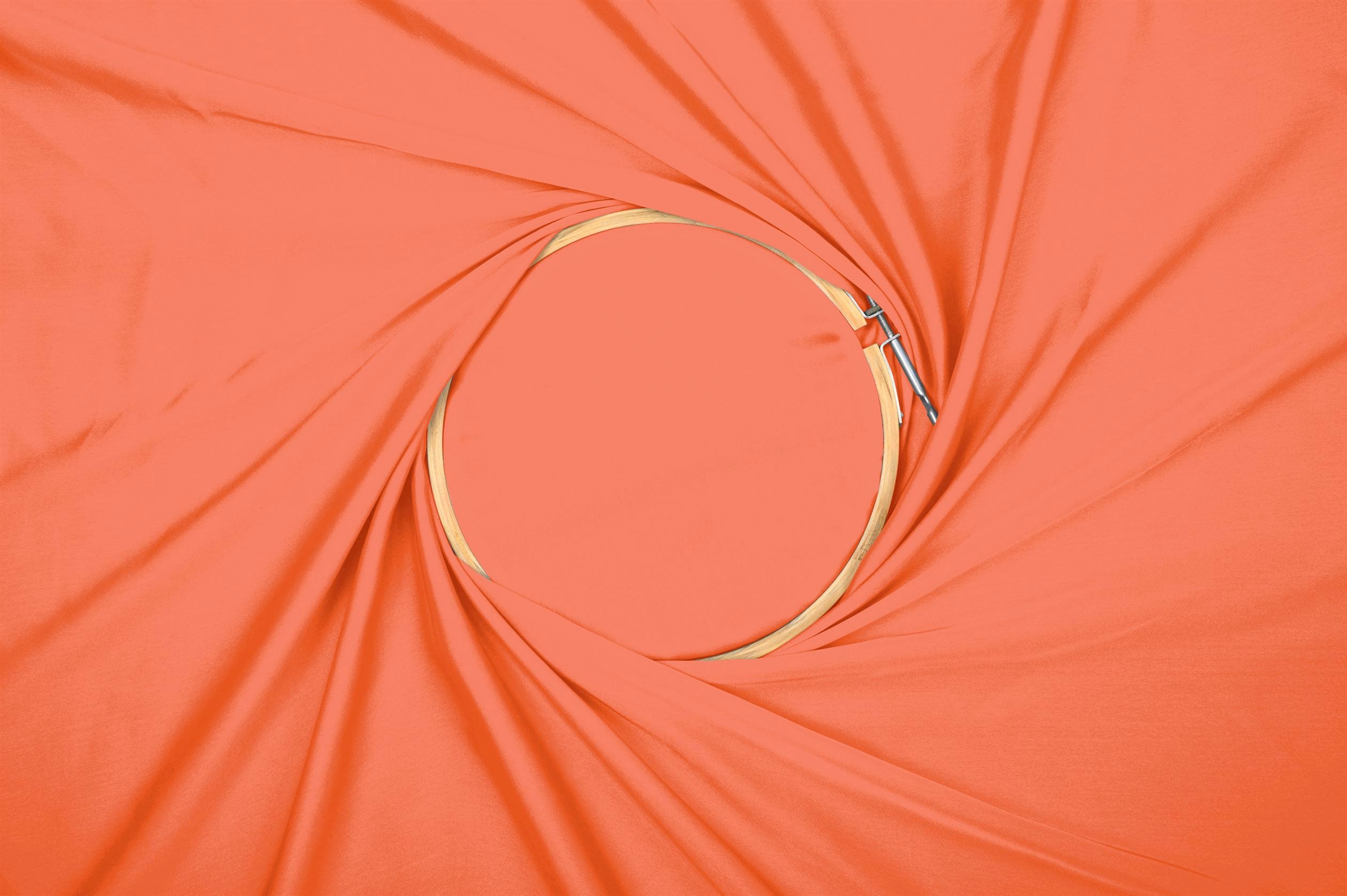 Dark Peach Plain Dyed Satin Georgette Fabric