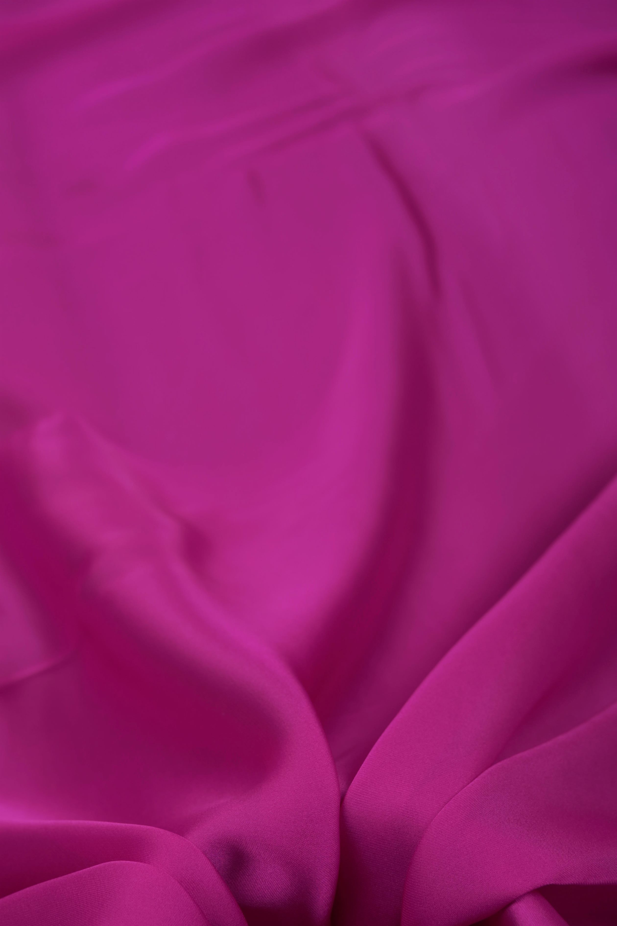 Dark Pink Plain Dyed Satin Georgette Fabric