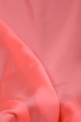 Glossy Pink Plain Dyed Satin Georgette Fabric