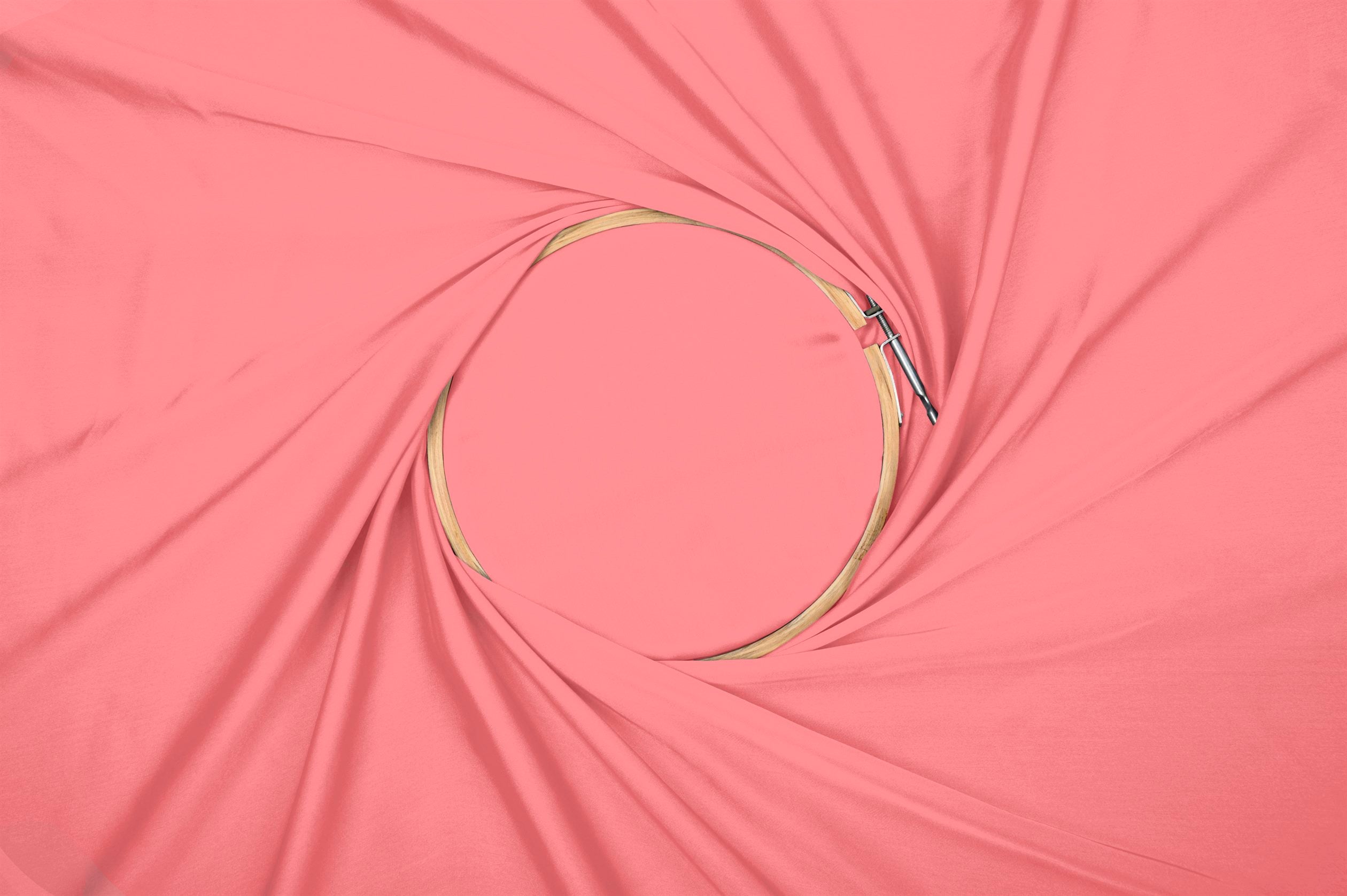 Glossy Pink Plain Dyed Satin Georgette Fabric