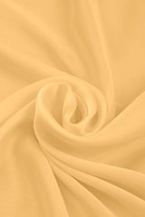 Glossy Yellow Plain Dyed Satin Georgette Fabric