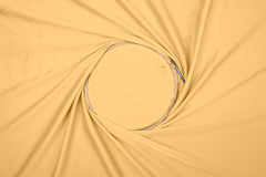 Glossy Yellow Plain Dyed Satin Georgette Fabric