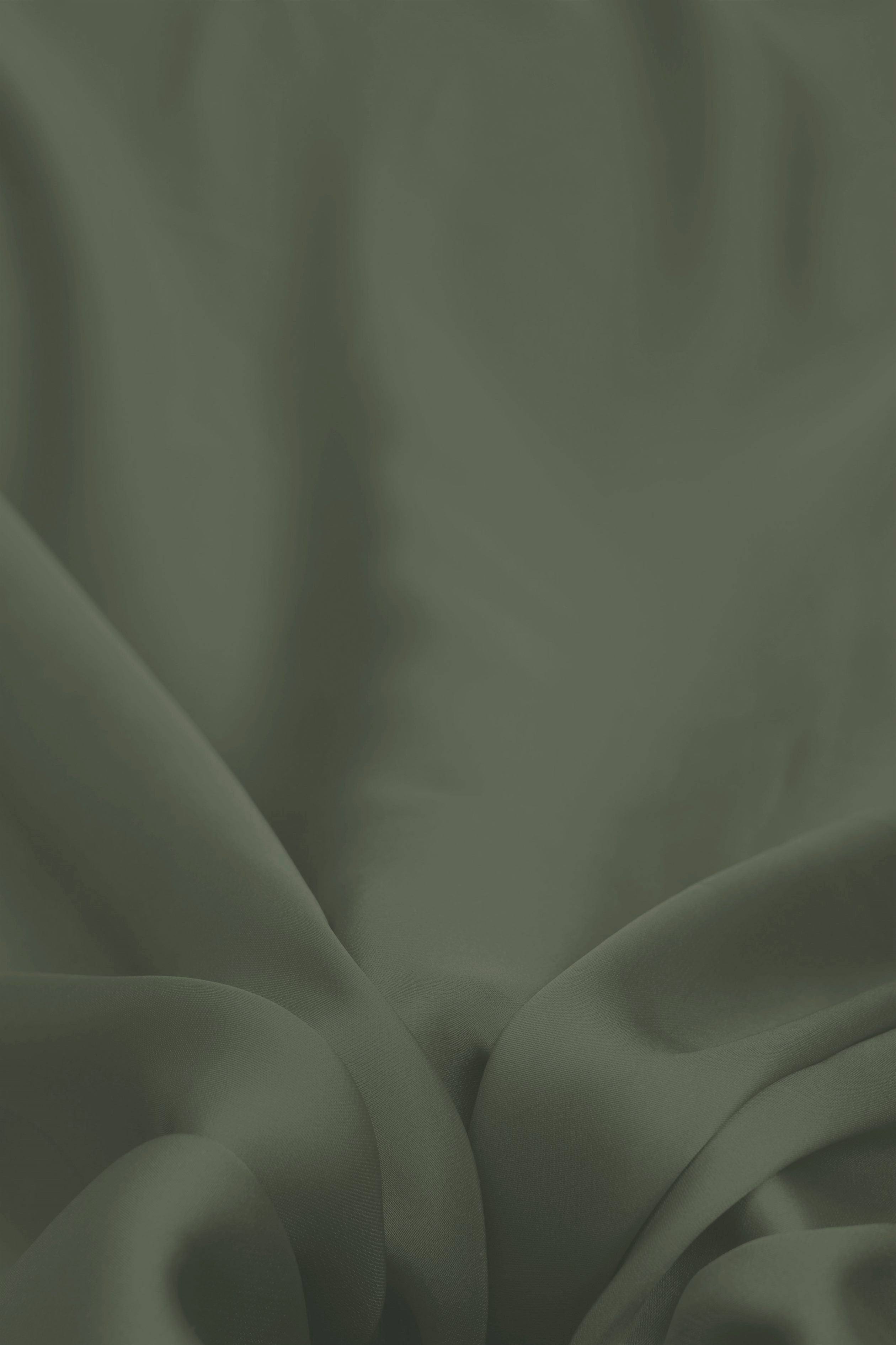 Grey Green  Plain Dyed Satin Georgette Fabric