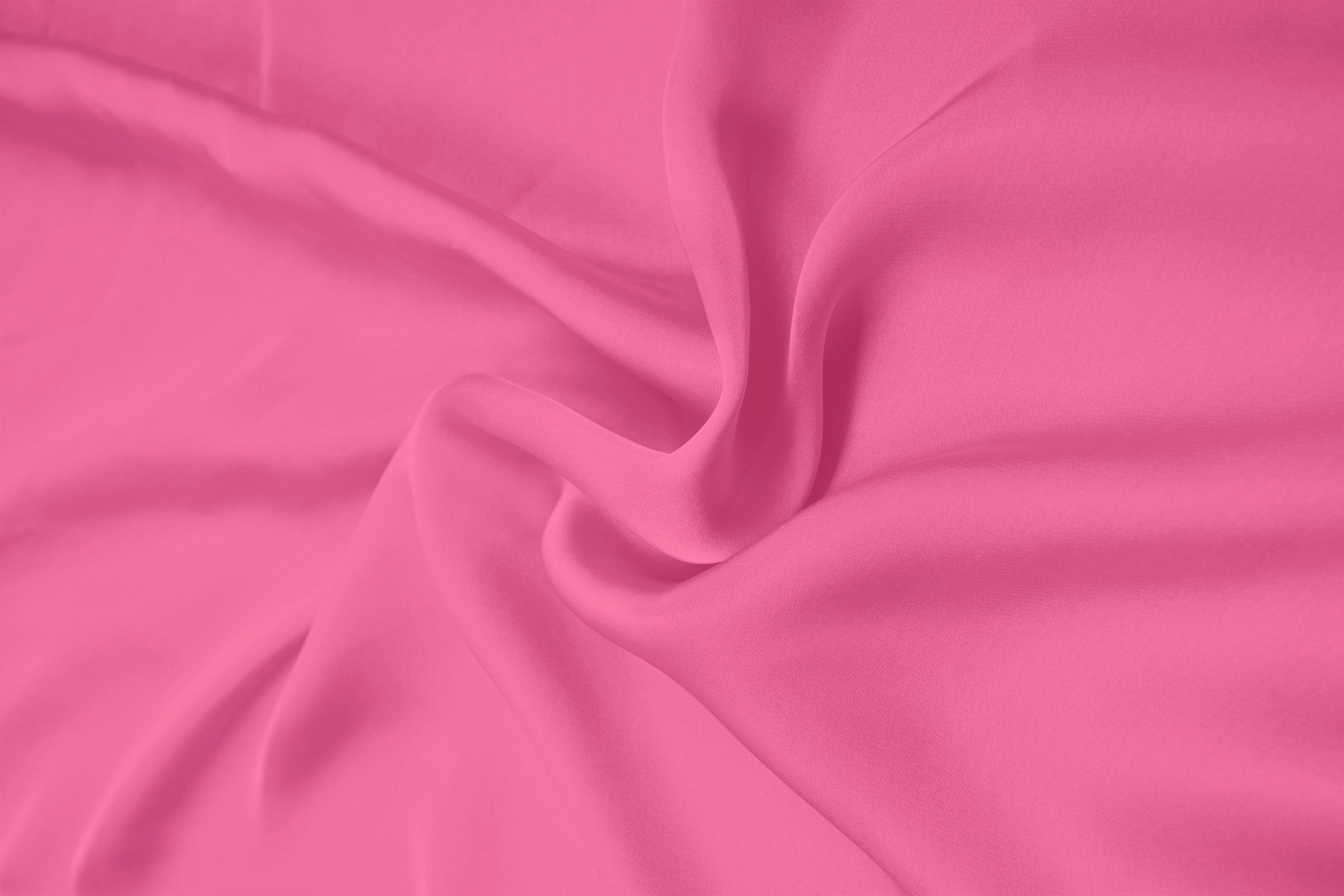 Hot Pink Plain Dyed Satin Georgette Fabric