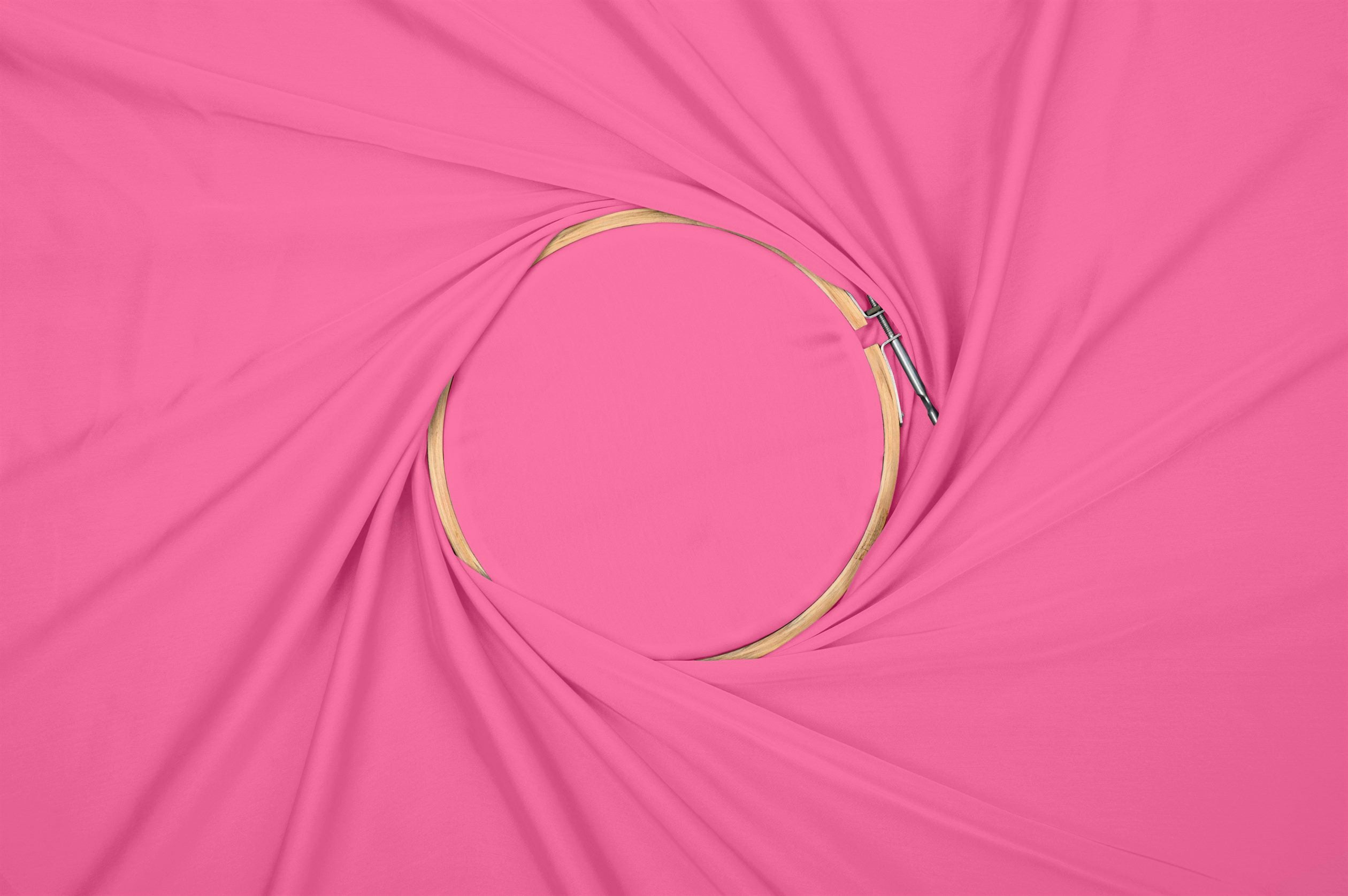 Hot Pink Plain Dyed Satin Georgette Fabric