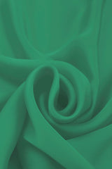 Jade Green Plain Dyed Satin Georgette Fabric