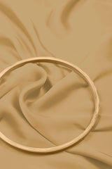 Light Beige Plain Dyed Satin Georgette Fabric