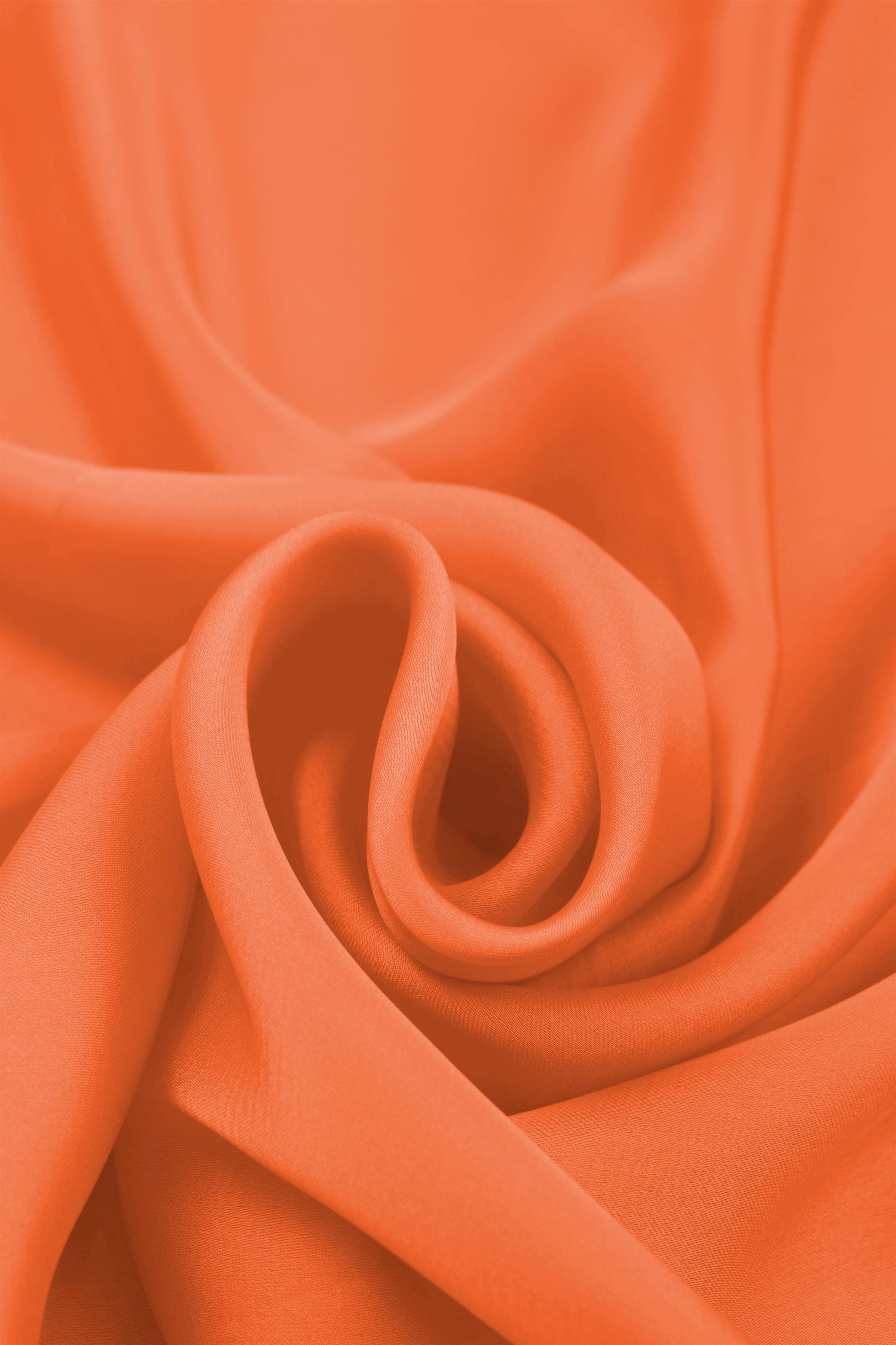 Light Coral Plain Dyed Satin Georgette Fabric