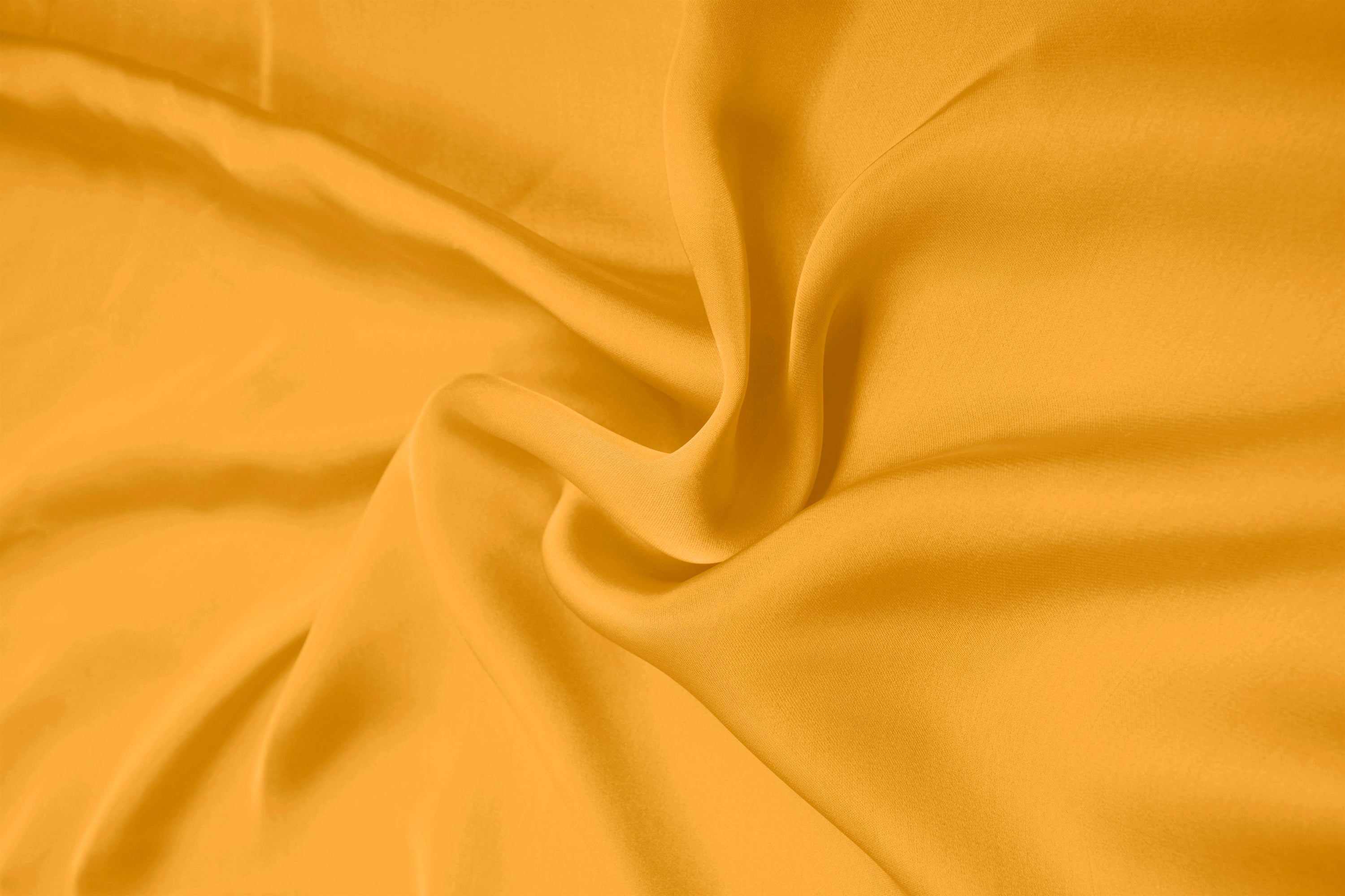 Light Mustard Yellow Plain Dyed Satin Georgette Fabric