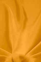 Light Mustard Yellow Plain Dyed Satin Georgette Fabric