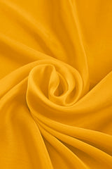 Light Mustard Yellow Plain Dyed Satin Georgette Fabric