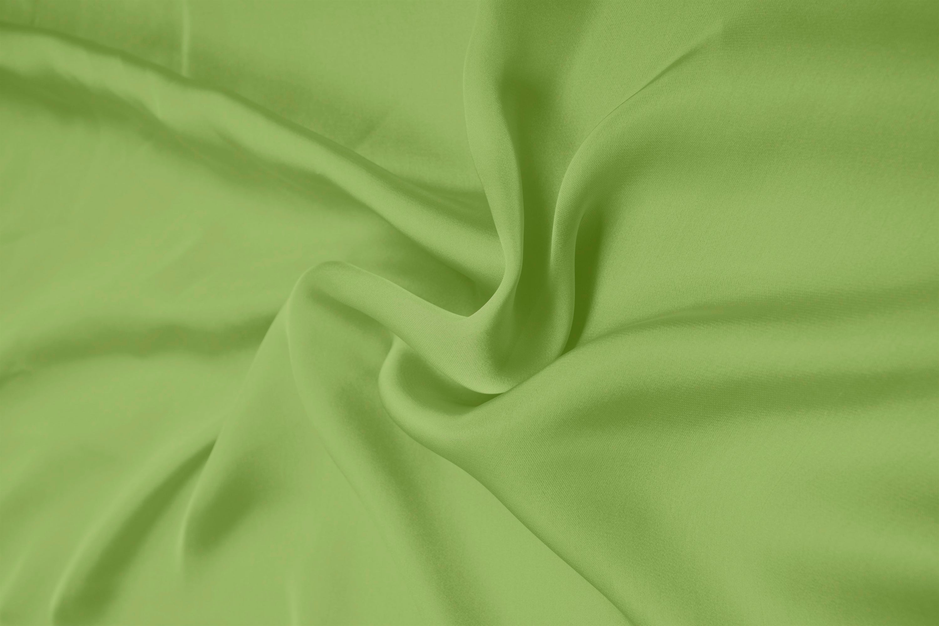 Light Olive Green Plain Dyed Satin Georgette Fabric