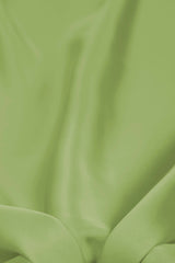 Light Olive Green Plain Dyed Satin Georgette Fabric