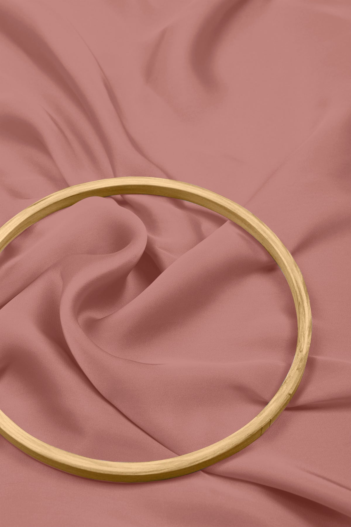 Light Onion Plain Dyed Satin Georgette Fabric
