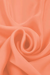 Light Peach Plain Dyed Satin Georgette Fabric