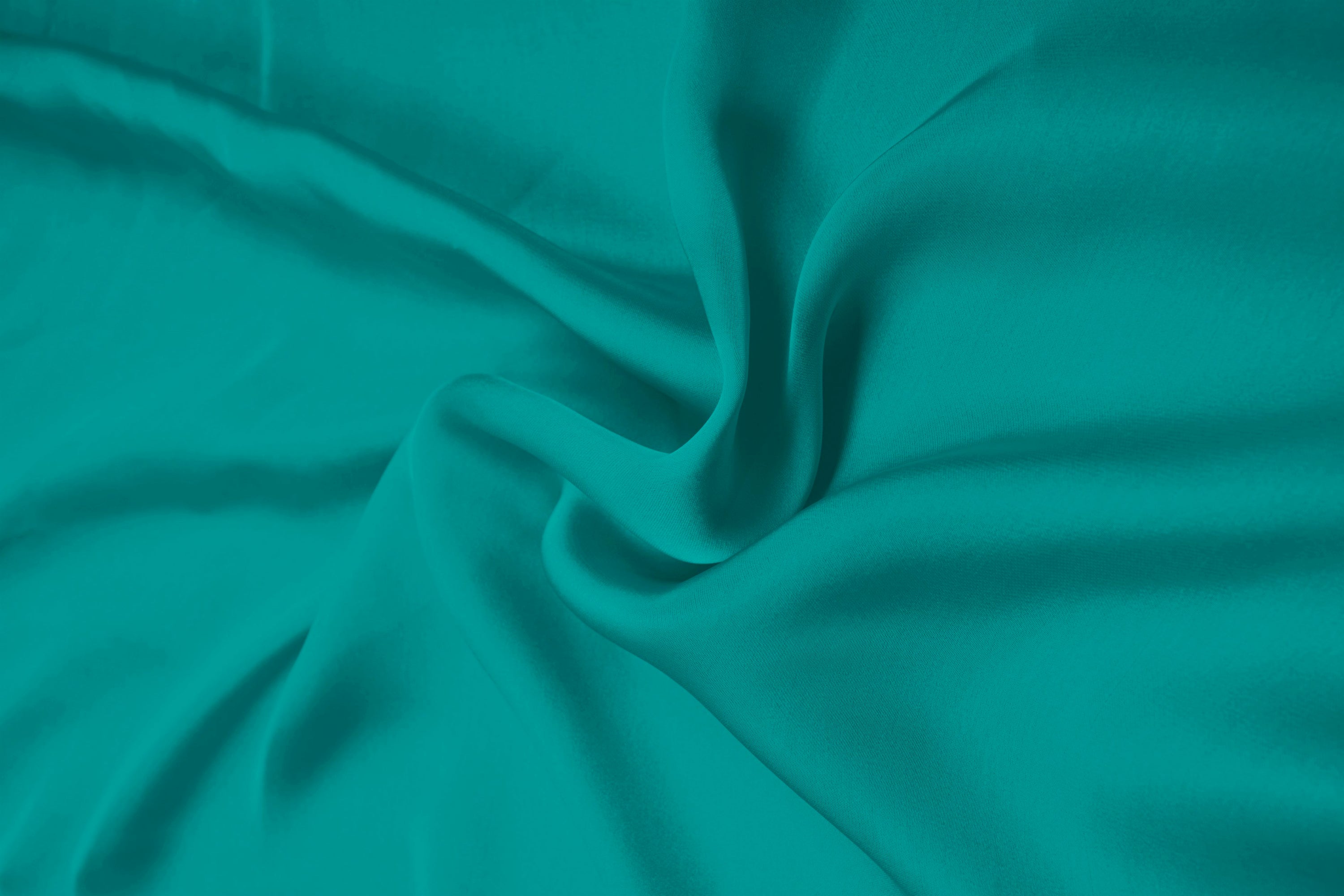 Light Teal Plain Dyed Satin Georgette Fabric