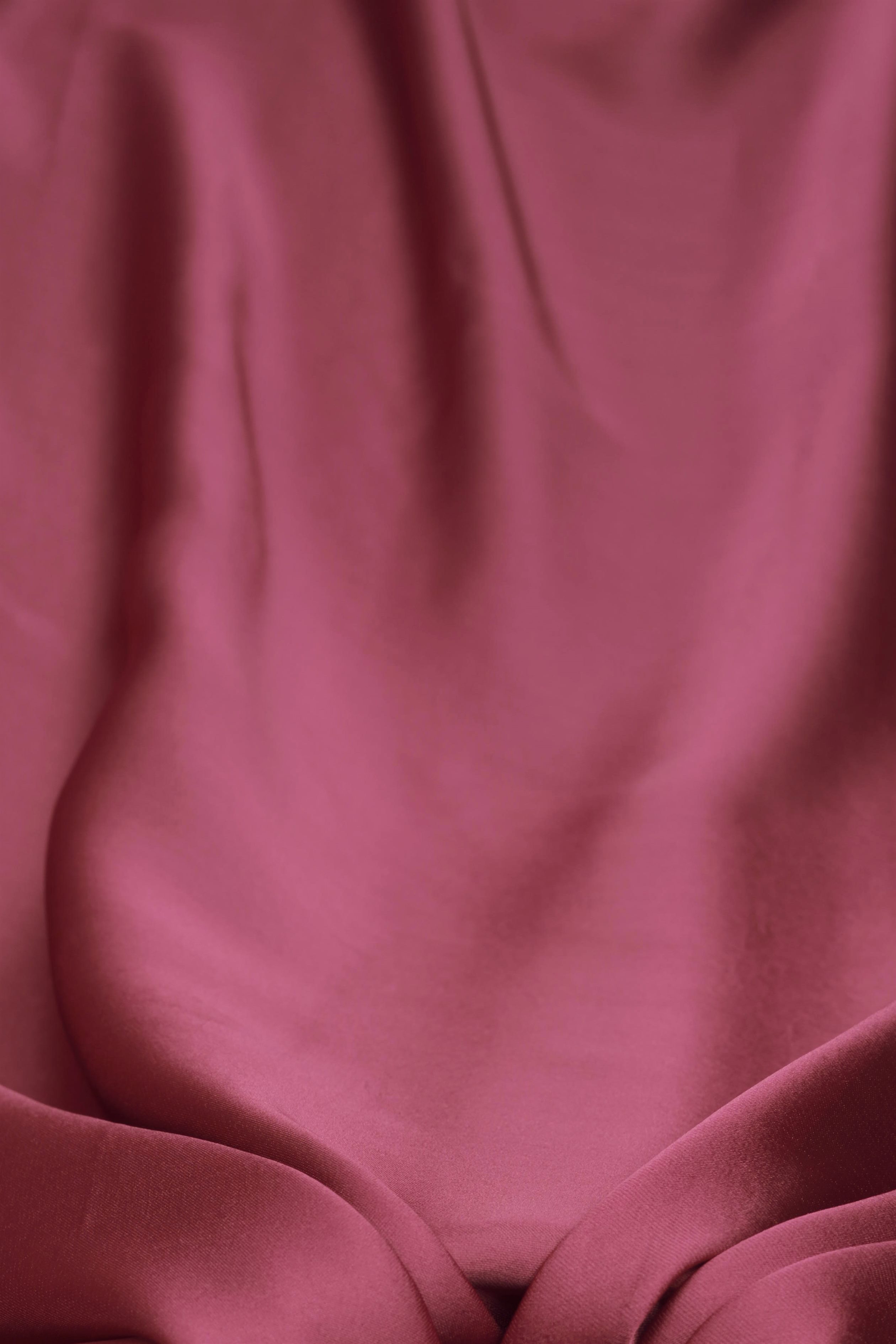 Light Wine Plain Dyed Satin Georgette Fabric