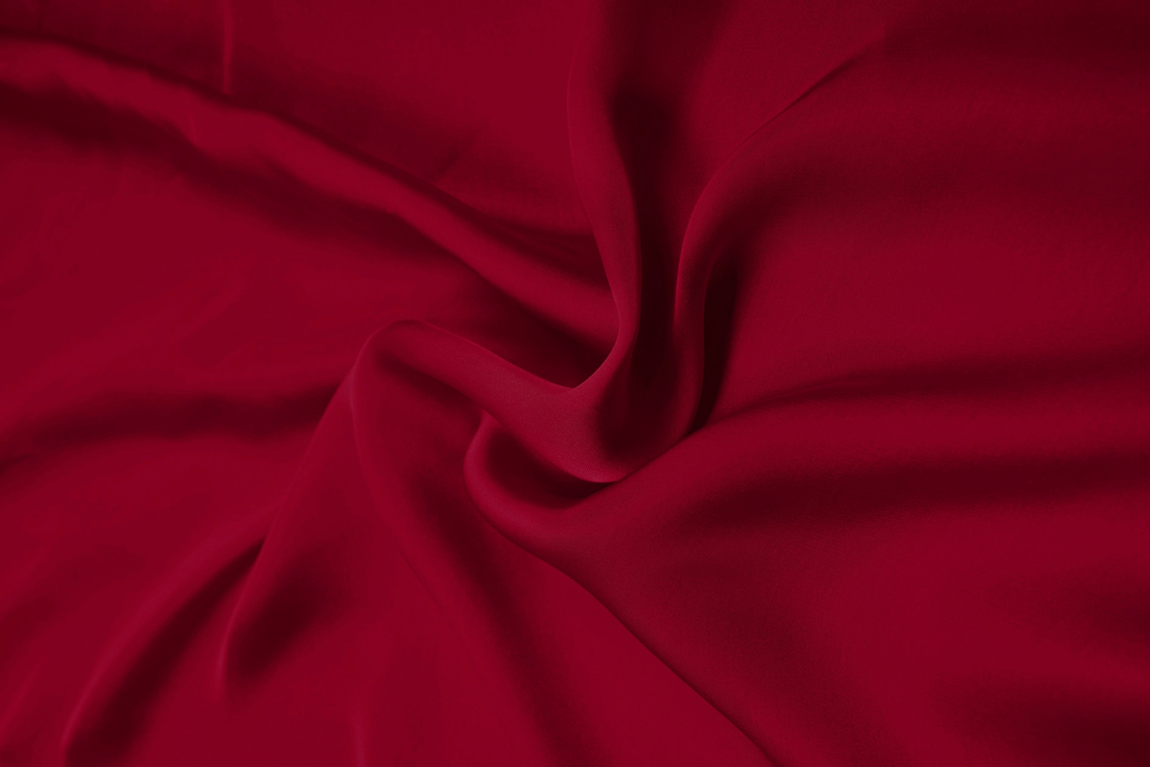 Maroon Plain Dyed Satin Georgette Fabric