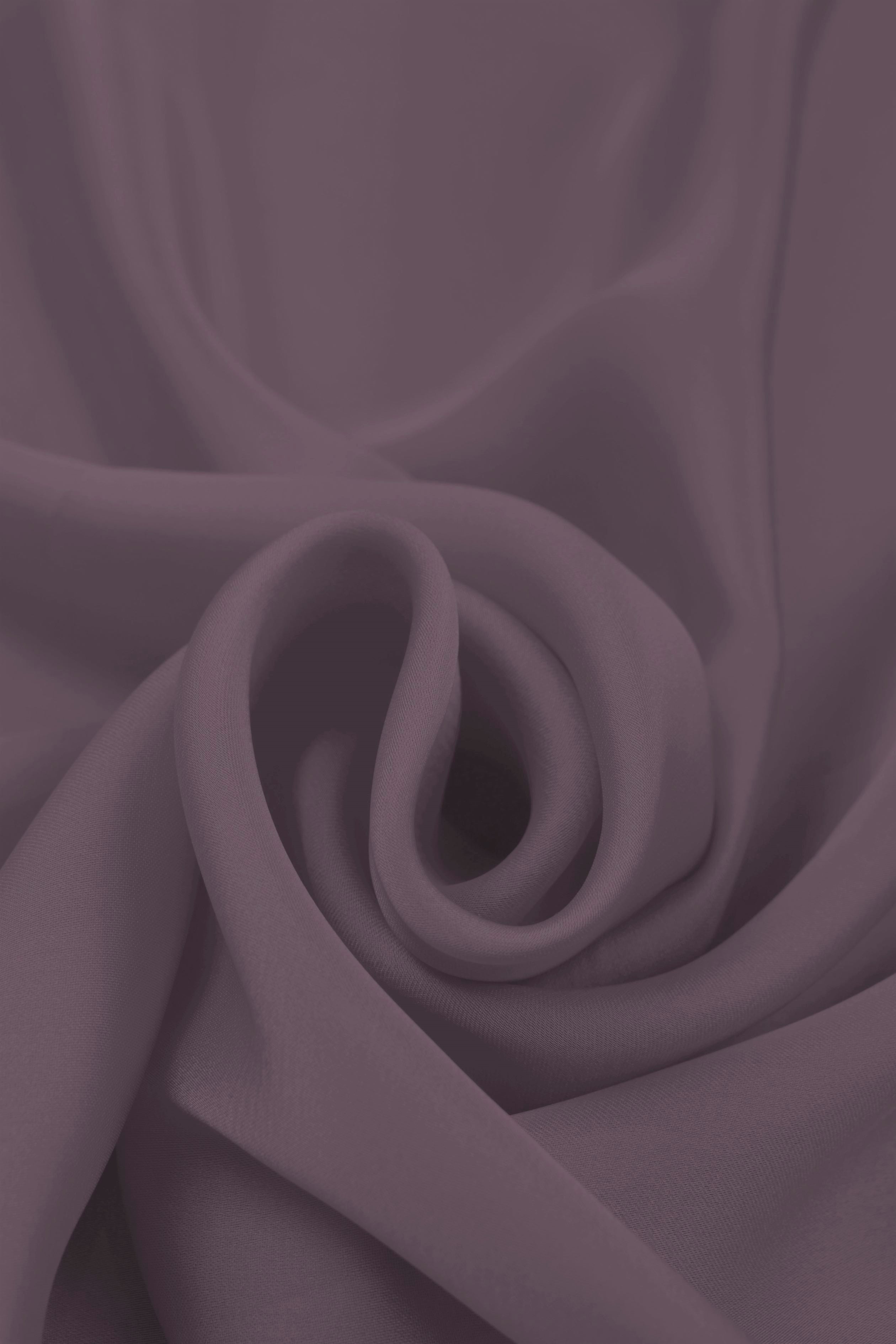 Mauve Purple  Plain Dyed Satin Georgette Fabric