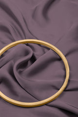 Mauve Purple  Plain Dyed Satin Georgette Fabric