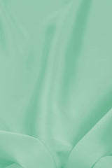 Mint Plain Dyed Satin Georgette Fabric
