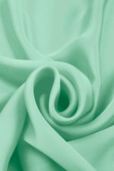 Mint Plain Dyed Satin Georgette Fabric