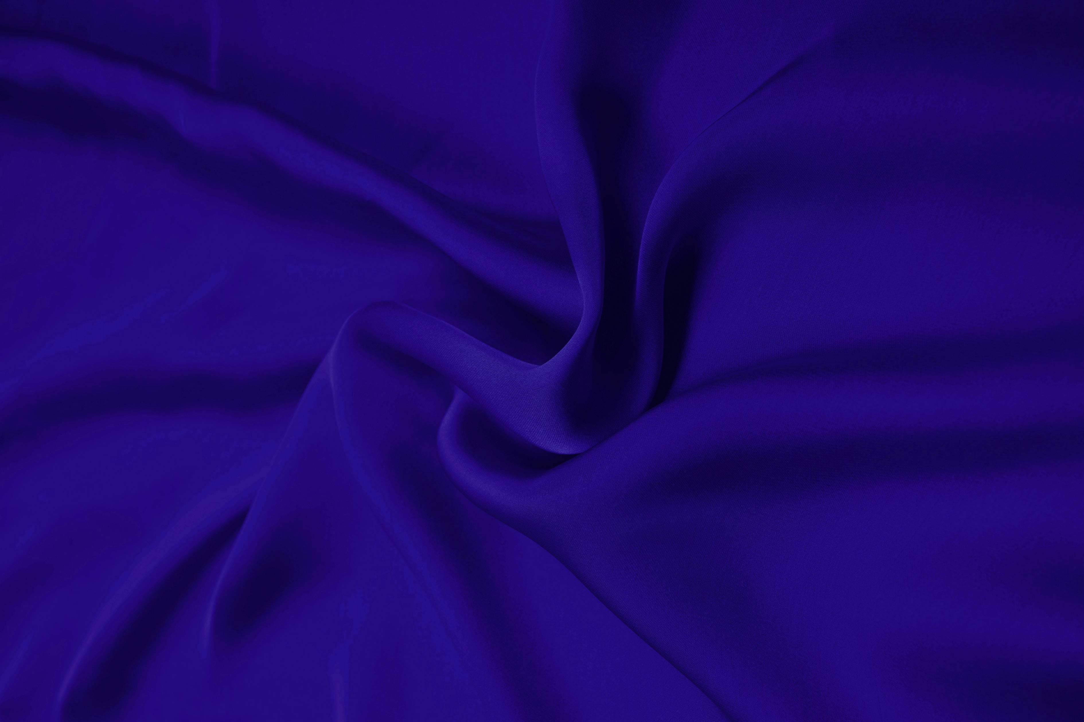 Navy Blue Plain Dyed Satin Georgette Fabric