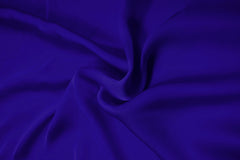 Navy Blue Plain Dyed Satin Georgette Fabric