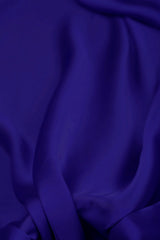 Navy Blue Plain Dyed Satin Georgette Fabric