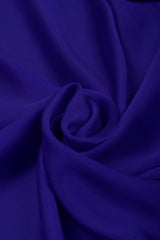 Navy Blue Plain Dyed Satin Georgette Fabric