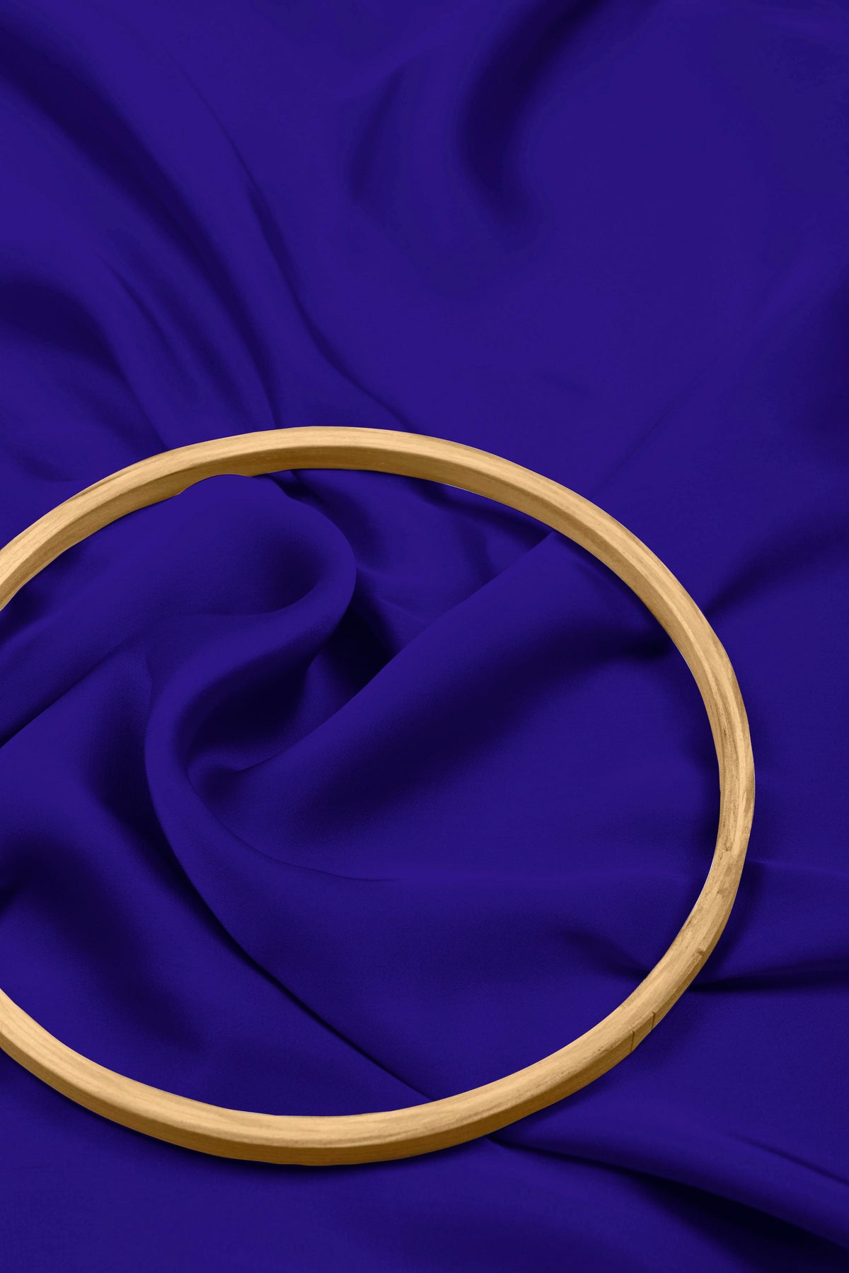 Navy Blue Plain Dyed Satin Georgette Fabric