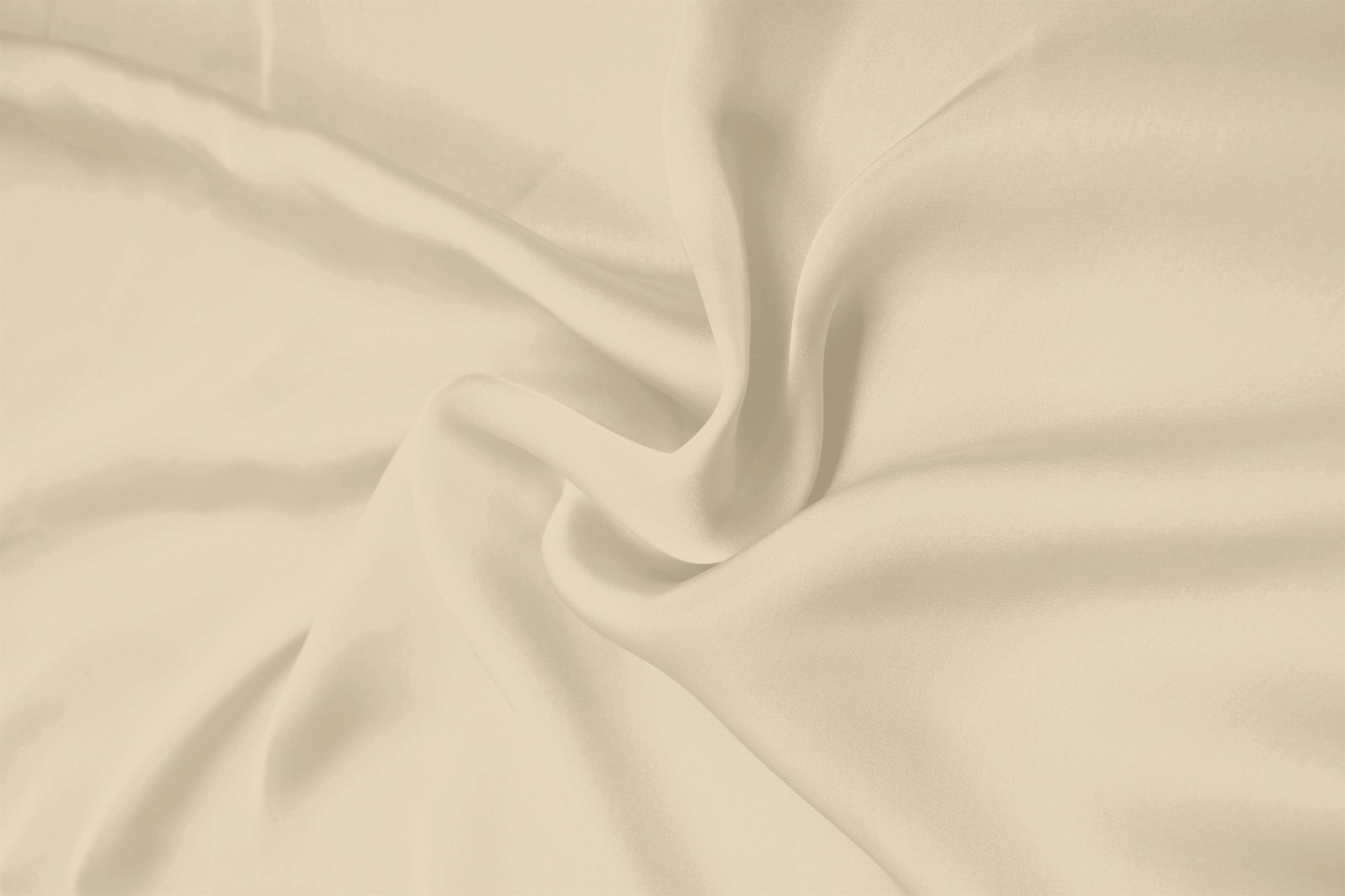 Off-White Plain Dyed Satin Georgette Fabric