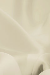 Off-White Plain Dyed Satin Georgette Fabric