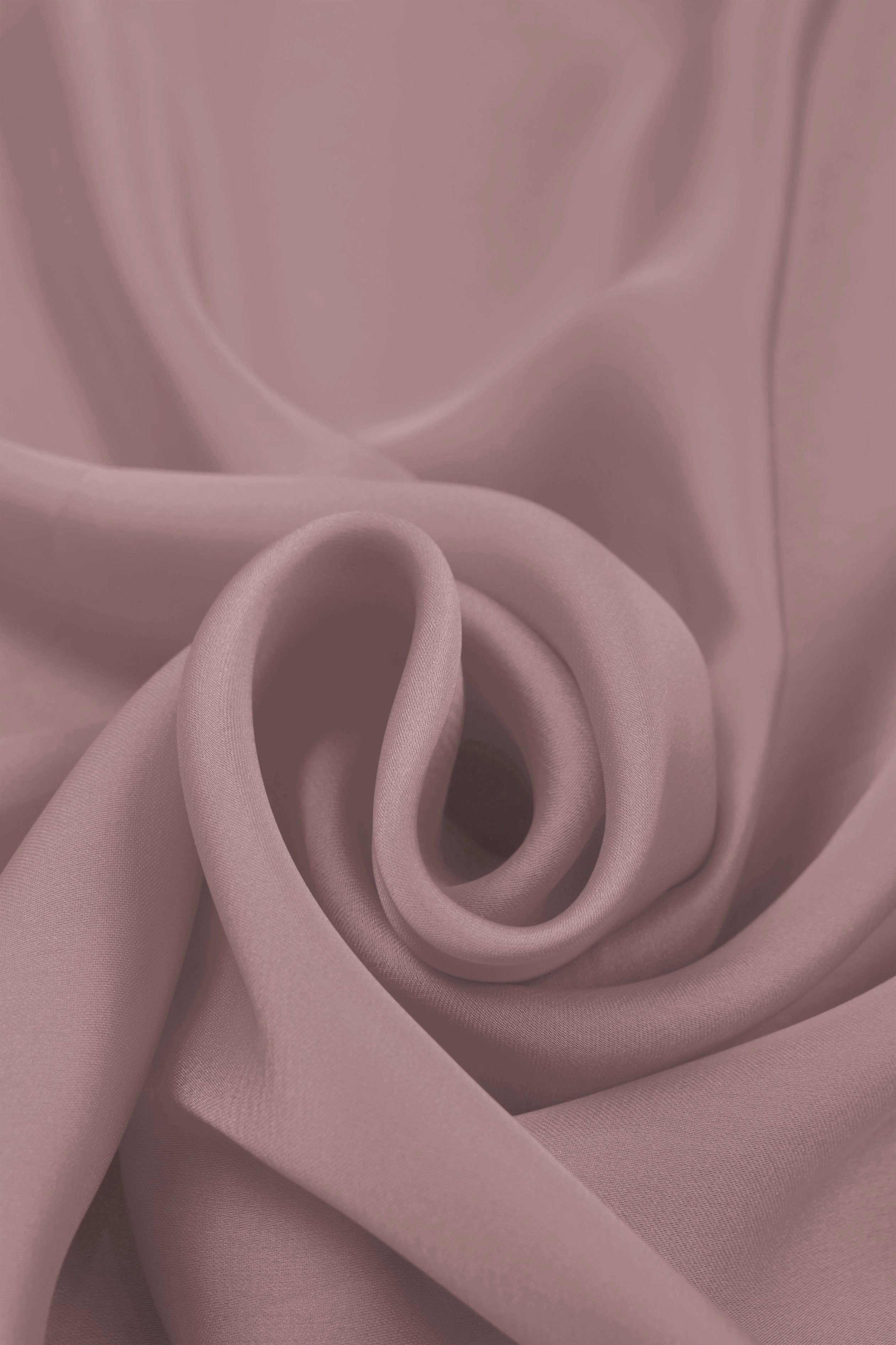 Pastel Pink Plain Dyed Satin Georgette Fabric