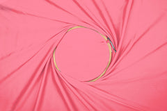 Peach Plain Dyed Satin Georgette Fabric
