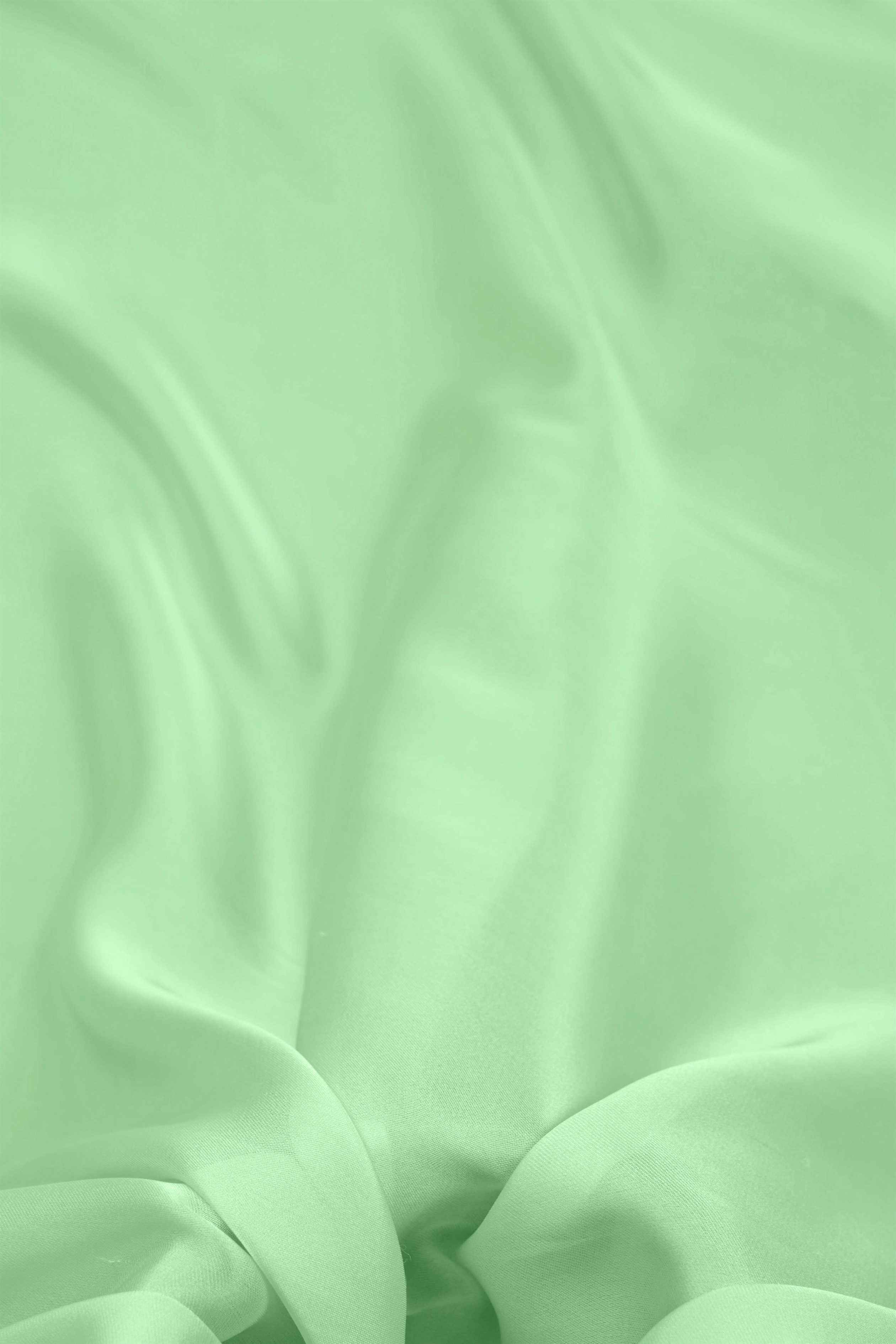 Pista Green Plain Dyed Satin Georgette Fabric