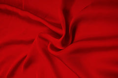 Red Plain Dyed Satin Georgette Fabric