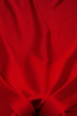 Red Plain Dyed Satin Georgette Fabric