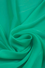 Sea Green Plain Dyed Satin Georgette Fabric