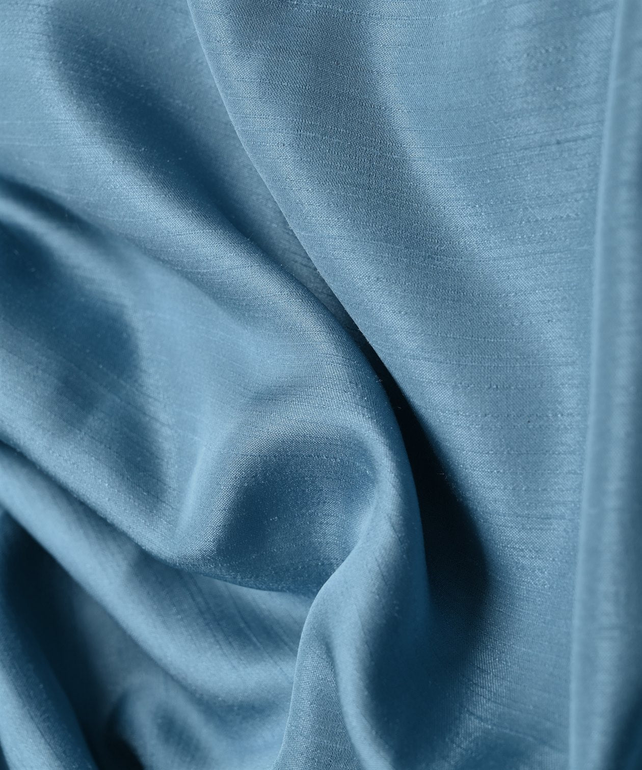 Aqua Blue Plain Satin Georgette Slub Fabric