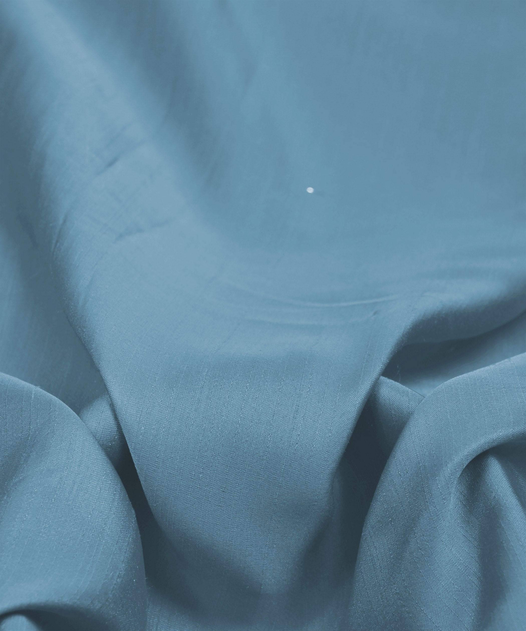 Aqua Blue Plain Satin Georgette Slub Fabric