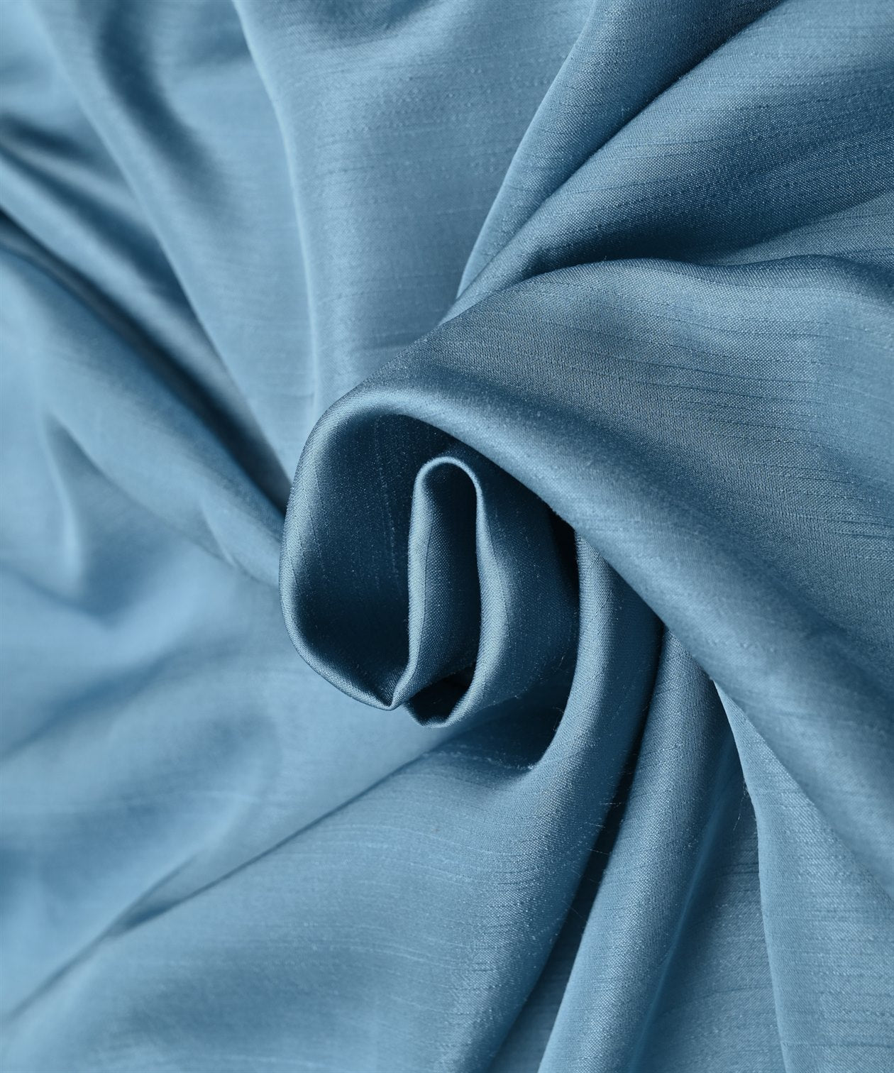 Aqua Blue Plain Satin Georgette Slub Fabric