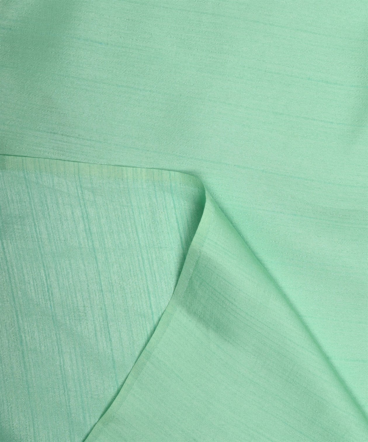 Aqua Green Plain Satin Georgette Slub Fabric