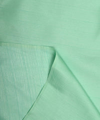 Aqua Green Plain Satin Georgette Slub Fabric