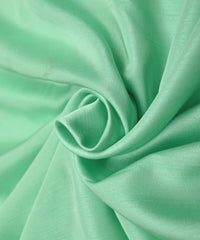 Aqua Green Plain Satin Georgette Slub Fabric
